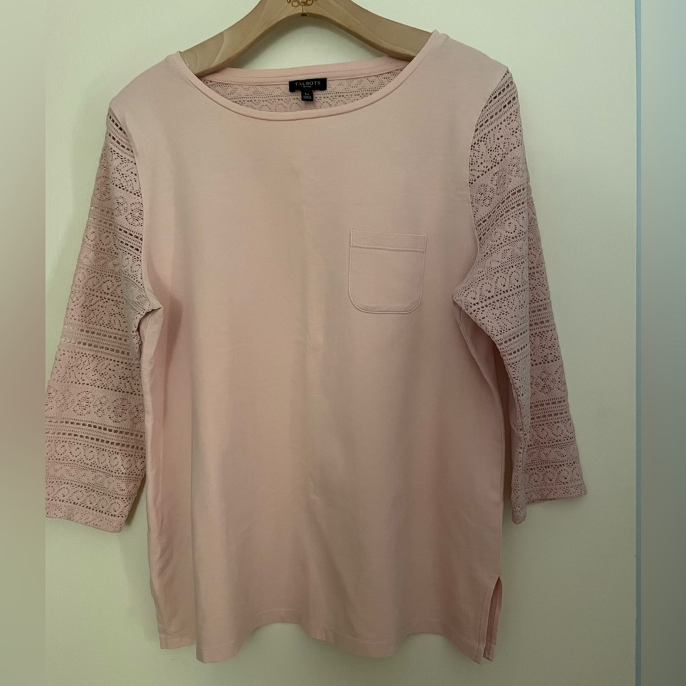 Talbots Lacy 3/4 Sleeve T-shirt